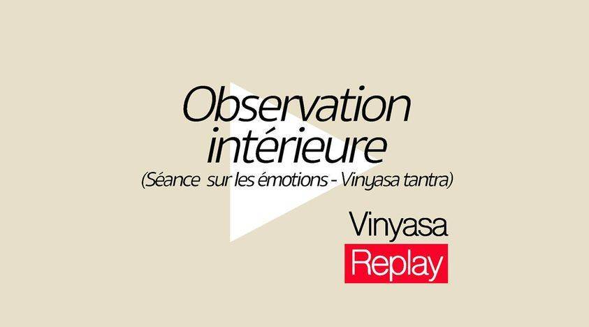 Vinyasa - Observation intérieure
