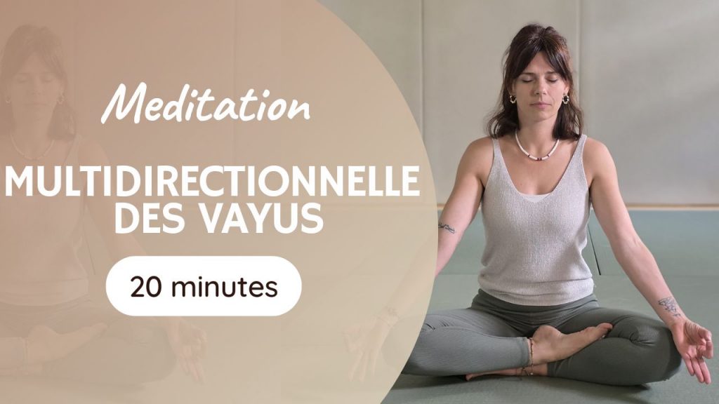 couverture vidéo de méditation en mouvement des bras autour des vayus direction énéergétiques et mantra, yoga du son